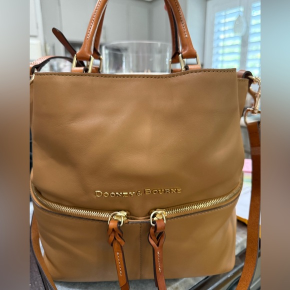 Dooney & Bourke Handbags - Dooney & Bourke Brown Leather Backpack